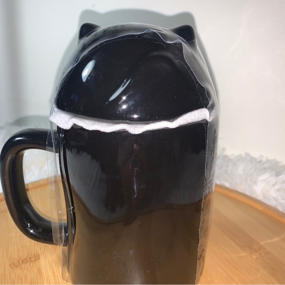 Rae Dunn Halloween HOCUS POCUS Black Ceramic Mug with Cat Topper 9" - Picture 6 of 6